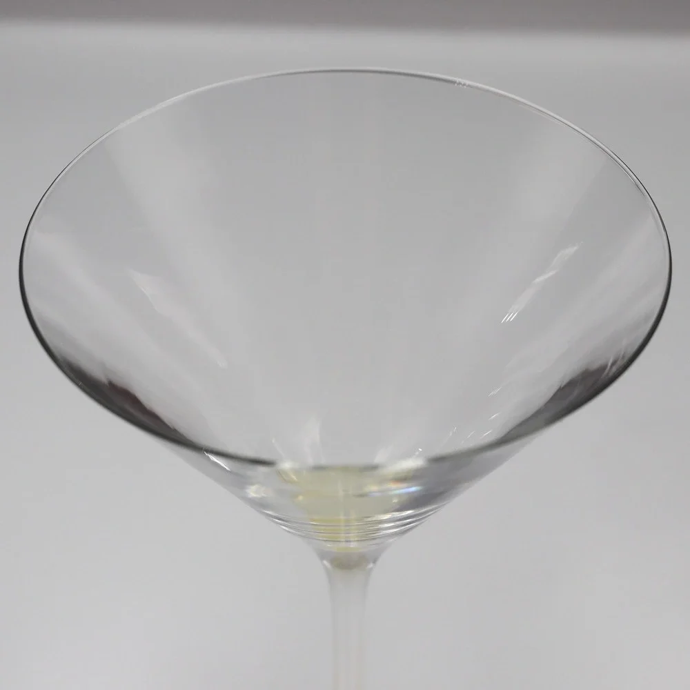 Royal Doulton Pop In For Drinks Crystal Martini Glasses Set 2 CarDog Stem Signed